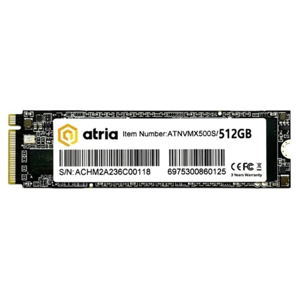 Фото - SSD-накопичувач внутрішній ATRIA 512GB X500S NVMe PCIe 3.0 NVMe (ATNVMX500S/512) Фото - SSD-накопичувач внутрішній ATRIA 512GB X500S NVMe PCIe 3.0 NVMe (ATNVMX500S/512)