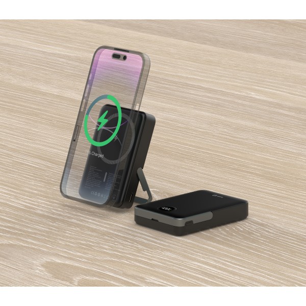 Фото - Батарея мобільна ATRIA PD20W USB-C 15W Wireless MagSafe 10000mAh black (WPD-W57B)
