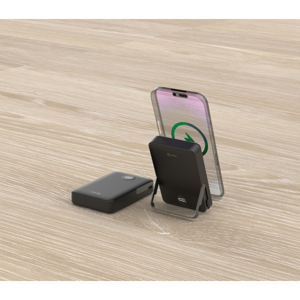 Фото - Батарея мобільна ATRIA PD20W USB-C 15W Wireless MagSafe 10000mAh black (WPD-W57B)