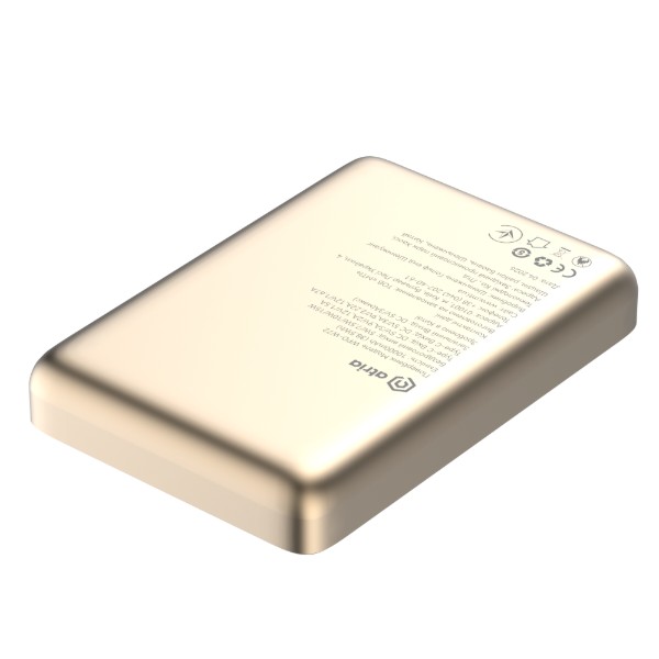 Фото - Батарея мобильная ATRIA PD20W USB-C 15W Wireless MagSafe 10000mAh gold (WPD-W72G)