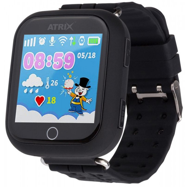 Фото - Уценка - Детские часы ATRIX iQ100 Touch GPS Black (308332)