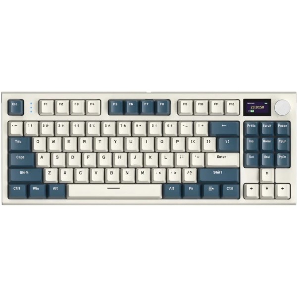 Фото - Клавіатура бездротова ігрова Attack Shark K86 87кл.RGB, Wireless, TFT disp, Blue Whale Switch (K86RB_AS)
