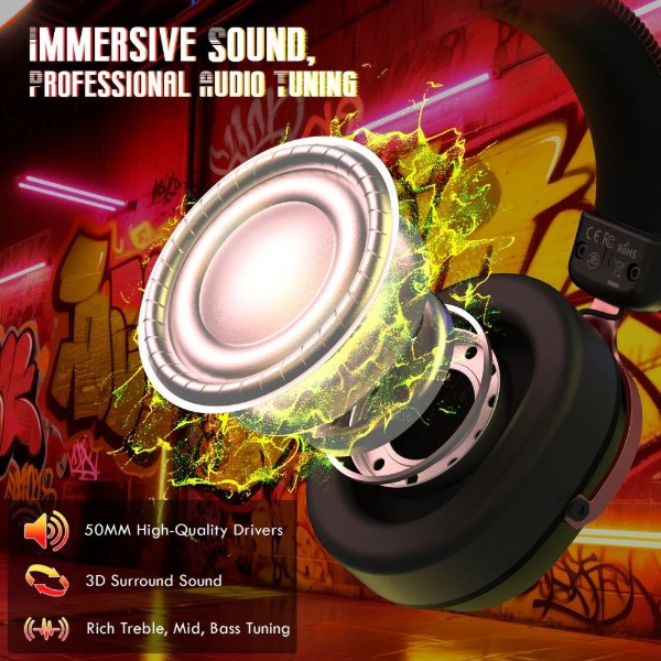 Фото - Гарнітура бездротова ігрова Attack Shark L30PRO Wireless,2.4GHz/Bluetooth/3.5mm AUX/AUX-to-Type-C,Black and Red (L30PROBR_AS)