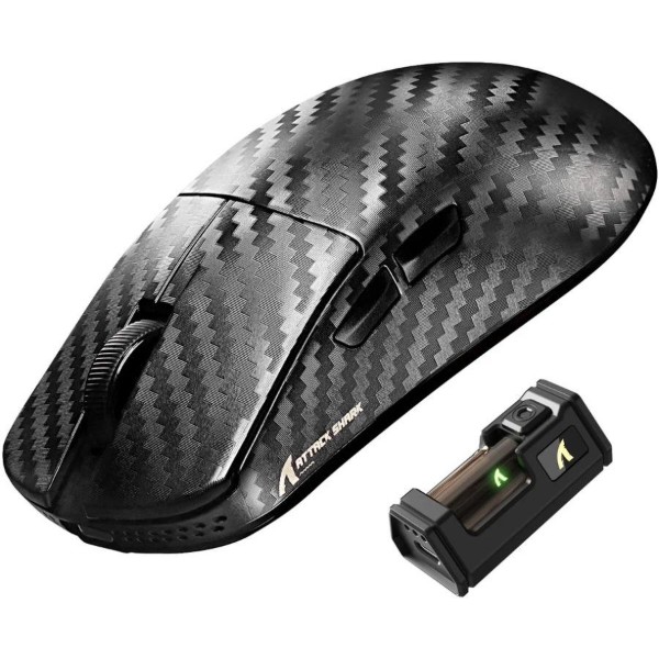 Фото - Мышь беспроводная игровая Attack Shark R11 Ultra, Wireless/Bluetooth, 42000dpi. (PAW3950MAX) 6кн., Phantom Shark (R11ULTRAPS_AS)
