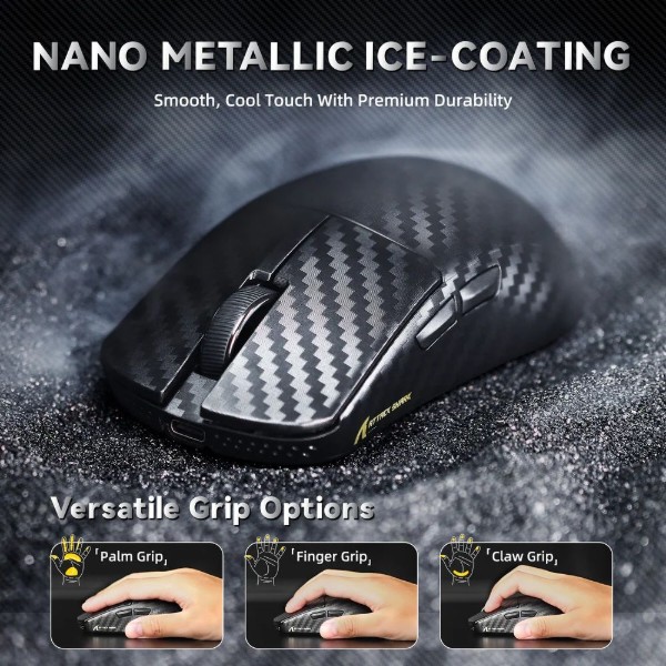 Фото - Мышь беспроводная игровая Attack Shark R11 Ultra, Wireless/Bluetooth, 42000dpi. (PAW3950MAX) 6кн., Phantom Shark (R11ULTRAPS_AS)