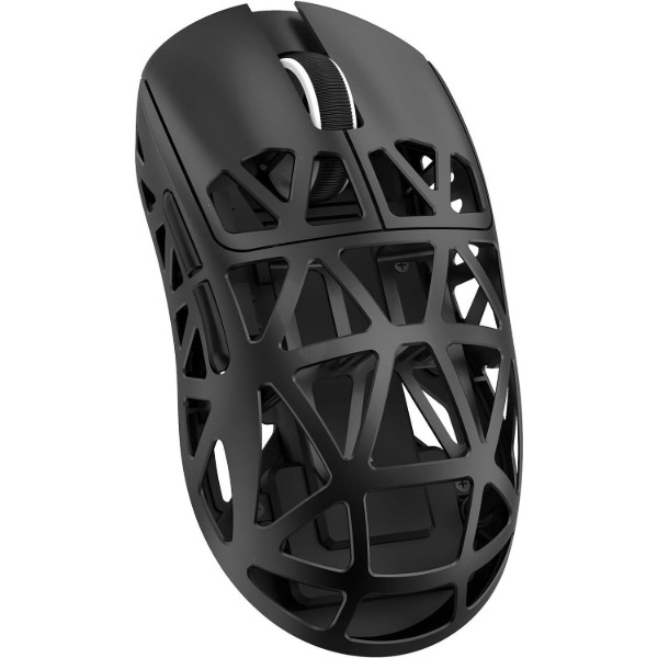 Фото - Мышь беспроводная игровая Attack Shark R2, Wireless/Bluetooth, 42000dpi, (PAW3950), 6кн., Black (R2B_AS)