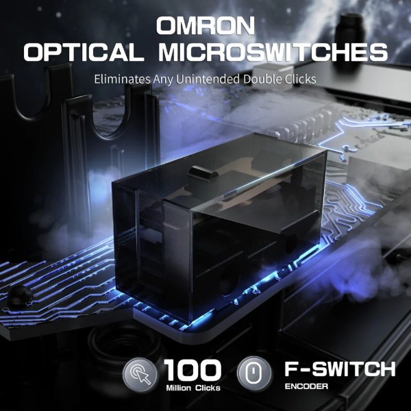 Фото - Мышь беспроводная игровая Attack Shark R2, Wireless/Bluetooth, 42000dpi. (PAW3950), 6кн., Silver gray (R2SGR_AS)