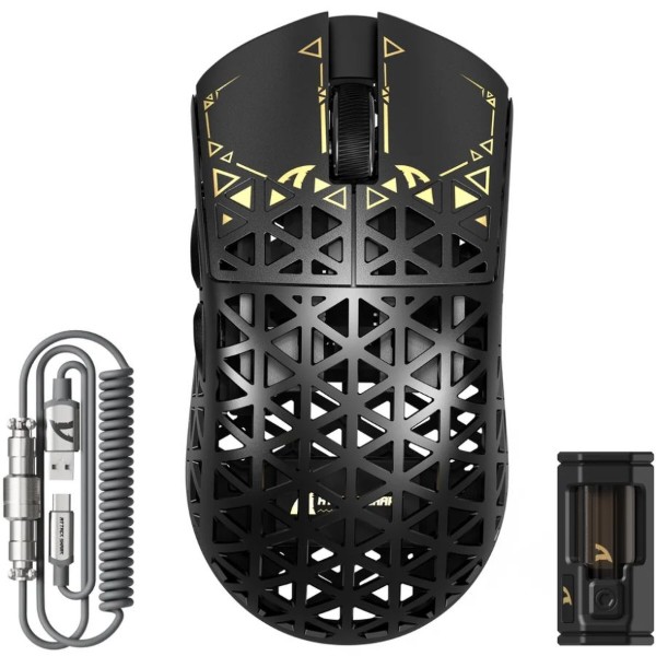 Фото - Мышь беспроводная игровая Attack Shark R5 Ultra, Wireless, PAW3950MAX сенсор, 42000dpi., 6кн., Black (R5ULTRAB_AS)