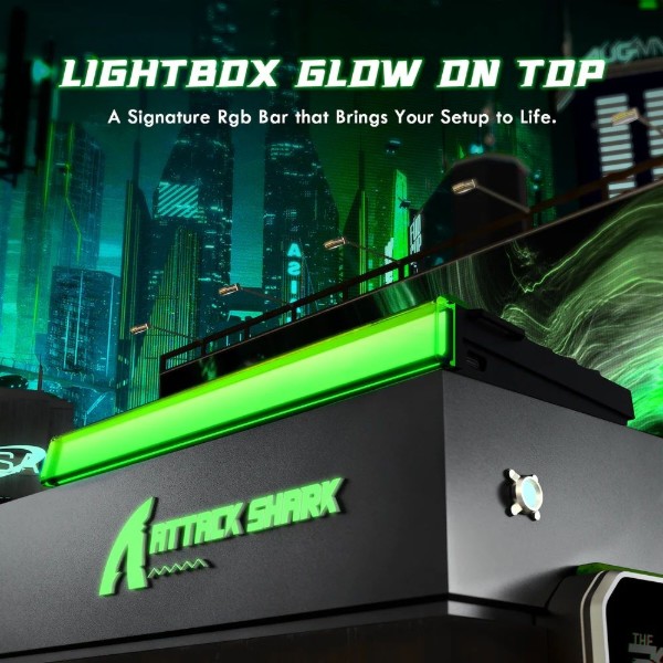 Фото - Клавіатура дротова ігрова Attack Shark R85 HE 79кл. RGB, USB-C, Magnetic Switch Green (AS-6972792472539-F-UA)