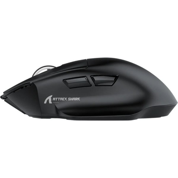 Фото - Мышь беспроводная игровая Attack Shark V6 Ultra-Light, Wireless/Bluetooth, 25000dpi. (PAW3311), 7кн., Black (V6B_AS)