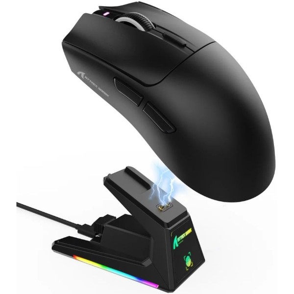 Фото - Миша бездротова ігрова Attack Shark X1, Wireless/Bluetooth, 40000dpi. (PAW3395PRO), 6кн., Black (X1B_AS)