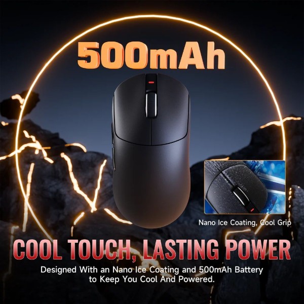 Фото - Мышь беспроводная игровая Attack Shark X8 ULTRA, Wireless/Bluetooth, 42000dpi. (PAW3950MAX), 6кн., Black (X8ULTRAB_AS)