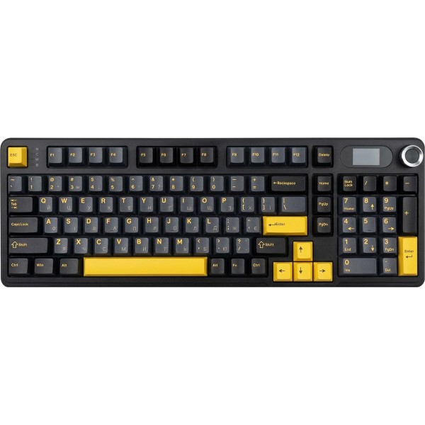 Фото - Клавіатура бездротова ігрова Attack Shark X98 Pro 99кл. RGB, Wireless, TFT disp., Star Black (AS-6972792470498-SB-UA) Фото - Клавіатура бездротова ігрова Attack Shark X98 Pro 99кл. RGB, Wireless, TFT disp., Star Black (AS-6972792470498-SB-UA)