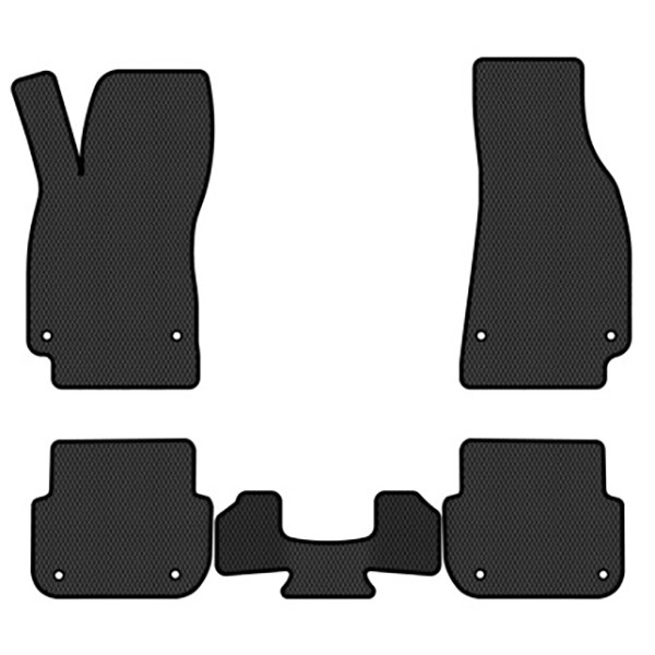 Фото - Килимки з екошкіри в салон авто EVAtech ECO для A6 (C6) Audi 2004-2008 3 покоління Sedan EU AU3163CV5AV8BBLB