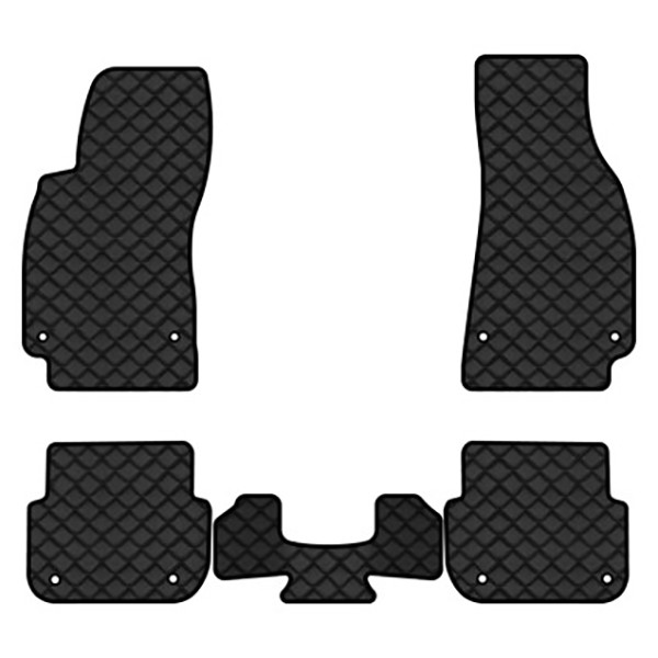 Фото - Коврики из экокожи в салон авто EVAtech ECO для A6 (C6) Audi 2004-2008 3 поколение Sedan EU AU3163CG5AV8BBLB