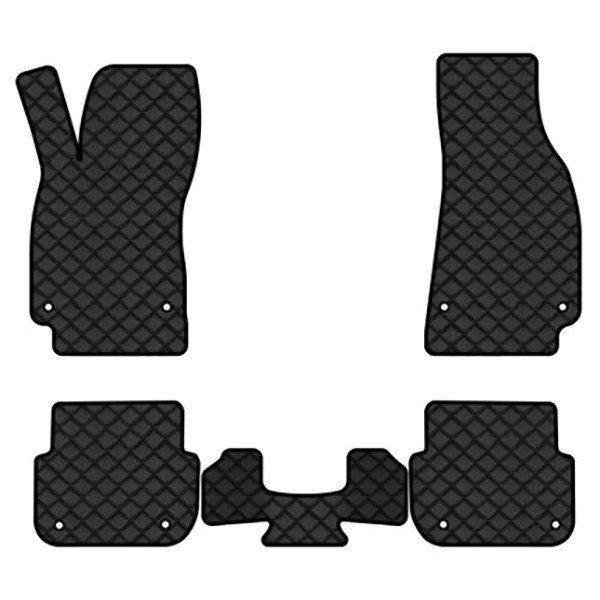 Фото - Килимки з екошкіри в салон авто EVAtech ECO для A6 (C6) Audi 2004-2008 3 покоління Sedan EU AU3163CV5AV8BBLB