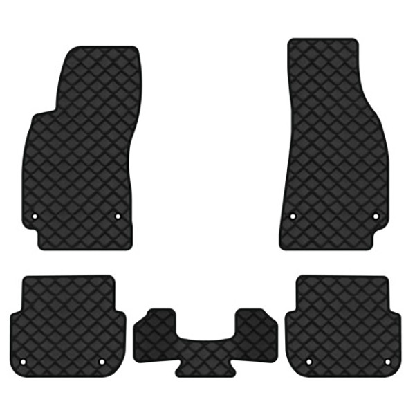 Фото - Килимки з екошкіри в салон авто EVAtech ECO для A6 (C6) Audi 2004-2008 3 покоління Combi EU AU3164CG5AV8BBLB