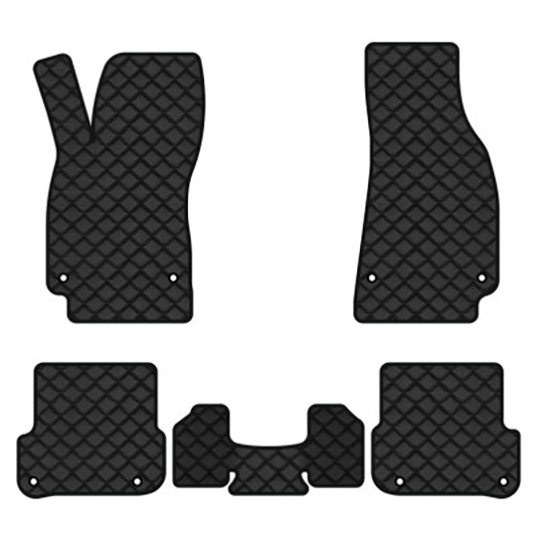 Фото - Килимки з екошкіри в салон авто EVAtech ECO для A6 (C6) Restyling Audi 2008-2011 3 покоління Combi EU AU3166CV5AV8BBB