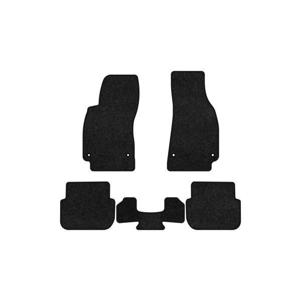 Фото - Килимки ворсові в салон авто EVAtech Premium для Audi A6 (C6) (4 clips) 2004-2008 3 покоління Combi EU чорний кант AU32410CG5AV4VPB