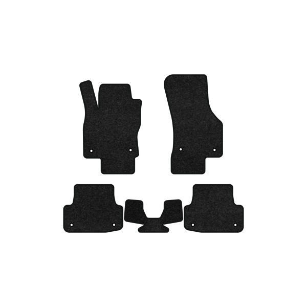 Фото - Килимки ворсові в салон авто EVAtech Premium для Audi A3 (8V) 3-doors 2012-2020 3 покоління Htb EU чорний кант AU32915CV5AV8VPB