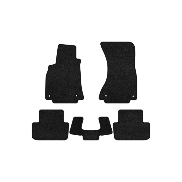 Фото - Килимки ворсові в салон авто EVAtech Premium для Audi A4 Allroad Quattro (B8) 2008-2015 4 покоління Combi EU чорний кант AU33067CB5AV4VPB