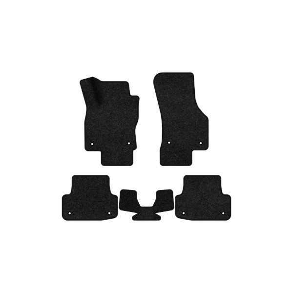 Фото - Килимки ворсові в салон авто EVAtech Premium для Audi A3 (8V) 3-doors 2012-2020 3 покоління Htb USA чорний кант AU33257CE5AV8VPB