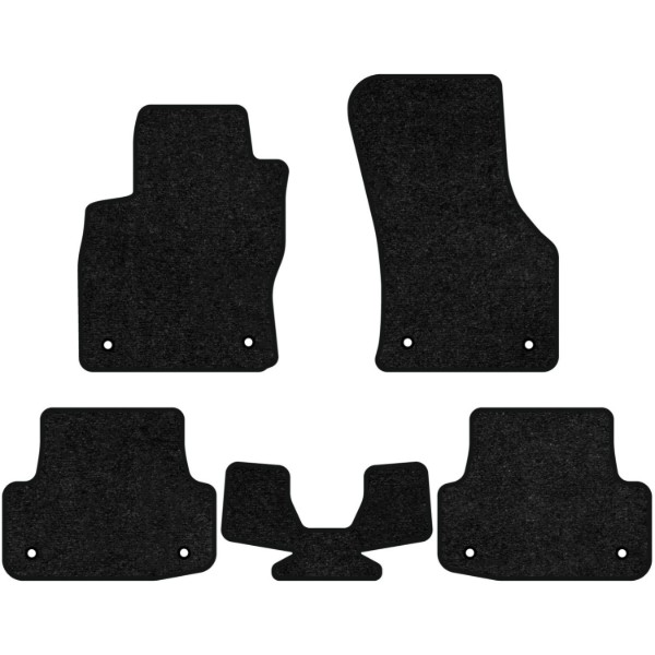 Фото - Коврики ворсовые в салон авто EVAtech Standard для Audi A3 (8V) 3-doors 2012-2020 3 поколение Htb USA черный кант AU33257CS5AV8VEB