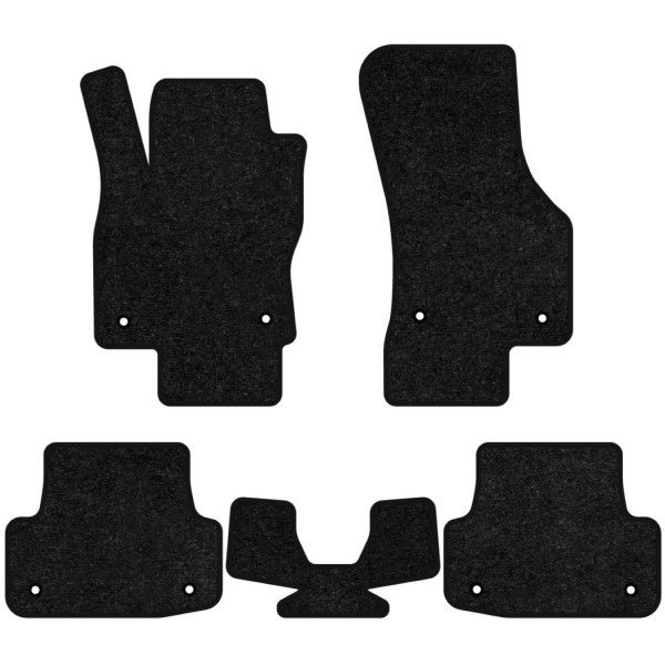 Фото - Килимки ворсові в салон авто EVAtech Standard для Audi A3 (8V) 3-doors 2012-2020 3 покоління Htb USA чорний кант AU33257CV5AV8VEB