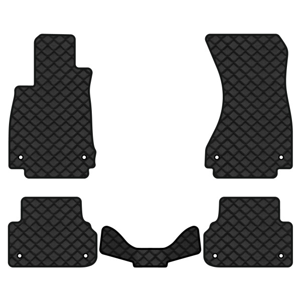 Фото - Килимки з екошкіри в салон авто EVAtech ECO для A4 (B9) Audi 2015 5 покоління Sedan EU AU348CB5AV8BBB