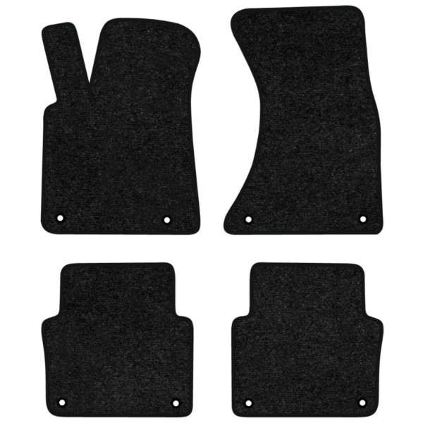 Фото - Килимки ворсові в салон авто EVAtech Standard для Audi A8 (D3) FWD Short Base 2002-2009 2 покоління Sedan EU чорний кант AU43044P4AV8VEB