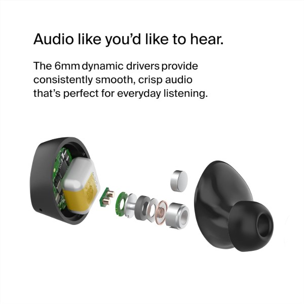 Фото - Наушники вкладыши беспроводные TWS Belkin Soundform Bolt True Wireless Black (AUC009BTBLK)