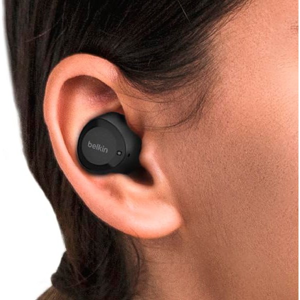 Фото - Наушники вкладыши беспроводные TWS Belkin Soundform Bolt True Wireless Black (AUC009BTBLK)