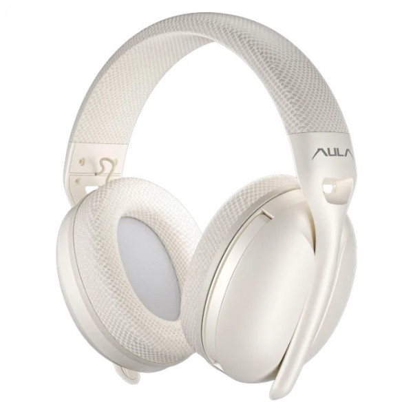 Фото - Навушники повнорозмірні бездротові Aula S6 Wireless Headset Milk Tea (6948391235578)