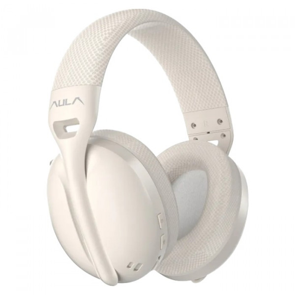 Фото - Навушники повнорозмірні бездротові Aula S6 Wireless Headset Milk Tea (6948391235578)