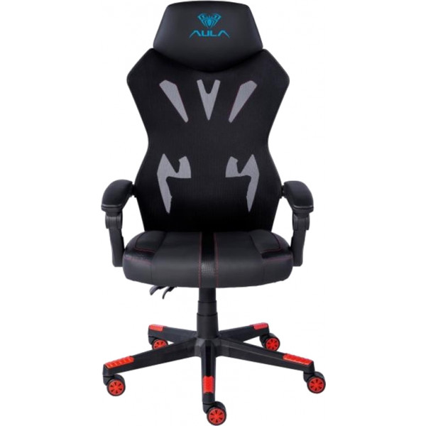 Фото - Кресло для геймеров Aula F010 Gaming Chair Black/Red (6948391286228)