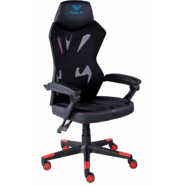 Фото - Кресло для геймеров Aula F010 Gaming Chair Black/Red (6948391286228)