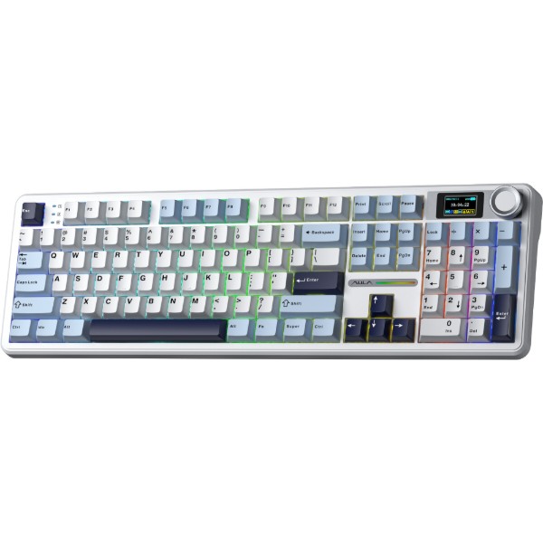 Фото - Клавиатура беспроводная игровая Aula F108 Pro Wireless Gasket Keyboard Reaper switch, White (6978080501318)