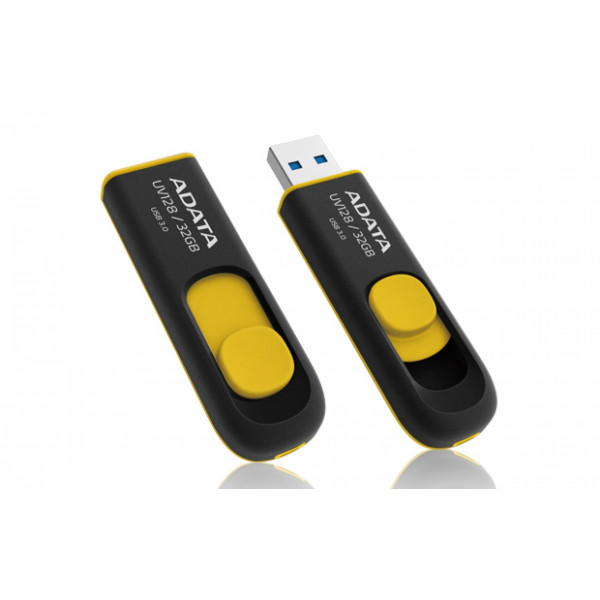 Фото - Флеш USB A-DATA UV128 32GB USB 3.0 Black/Yellow (AUV128-32G-RBY)