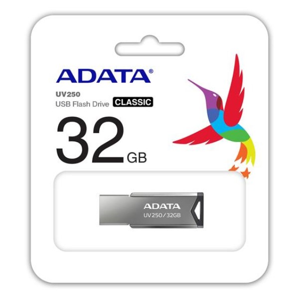 Фото - Флеш USB ADATA UV250 32GB USB 2.0 Metal Black (AUV250-32G-RBK)