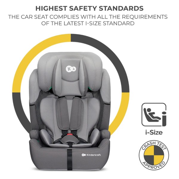 Фото - Автокресло Kinderkraft Comfort Up i-Size Grey (KCCOUP02GRY0000)