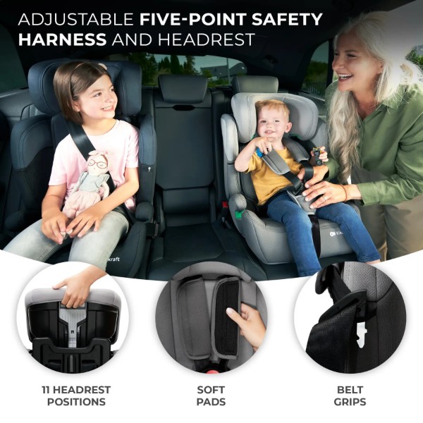 Фото - Автокресло Kinderkraft Comfort Up i-Size Grey (KCCOUP02GRY0000)