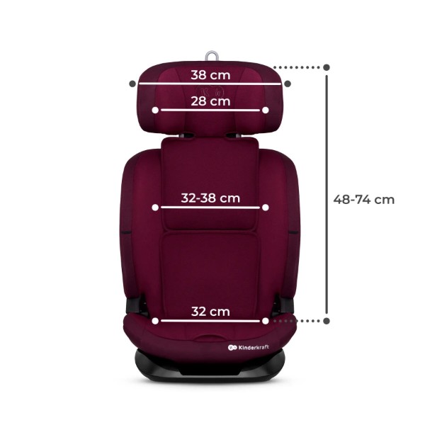 Фото - Автокрісло Kinderkraft Oneto3 i-Size Cherry Pearl (KCONE300RED0000)