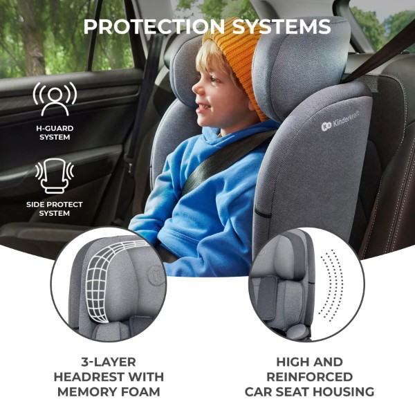 Фото - Автокрісло Kinderkraft Oneto3 i-Size Cool Grey (KCONE300GRY0000)