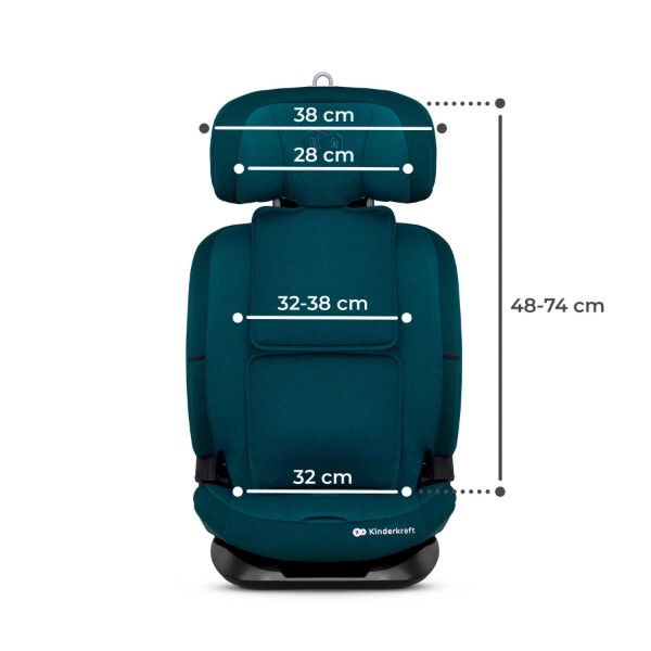 Фото - Автокрісло Kinderkraft Oneto3 i-Size Harbour Blue (KCONE300BLU0000)