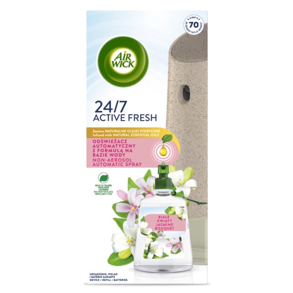 Фото - Освежитель воздуха для комнаты Air Wick Active Fresh Автоматический Jasmine Bouquet 228 мл