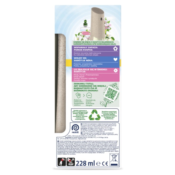 Фото - Освежитель воздуха для комнаты Air Wick Active Fresh Автоматический Jasmine Bouquet 228 мл