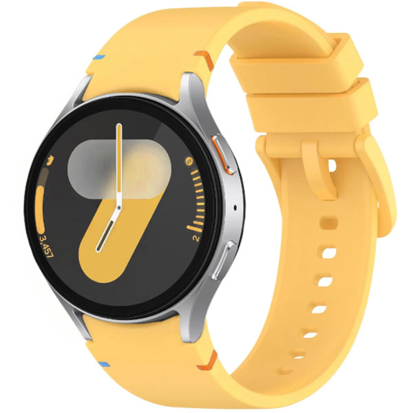 Фото - Ремінець для смарт-годинника BeCover Ribbed Tape for Samsung Galaxy Watch (20mm) 3 41mm/4 40mm-44mm/5 40-44mm/6 40-44mm/7 40-44mm Yellow (712064) Фото - Ремінець для смарт-годинника BeCover Ribbed Tape for Samsung Galaxy Watch (20mm) 3 41mm/4 40mm-44mm/5 40-44mm/6 40-44mm/7 40-44mm Yellow (712064)