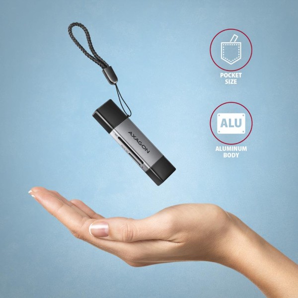 Фото - Кардридер AXAGON CRE-DAC SuperSpeed USB-C + USB-A card reader (CRE-DAC)