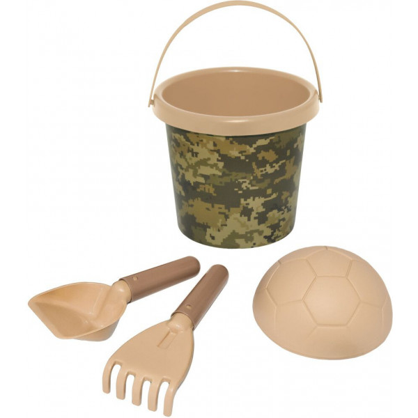 Фото - Набор для игры в песочнице Tigres "Каммуфляж" 4 ел. с термонаклейкой, Tigres (39911)