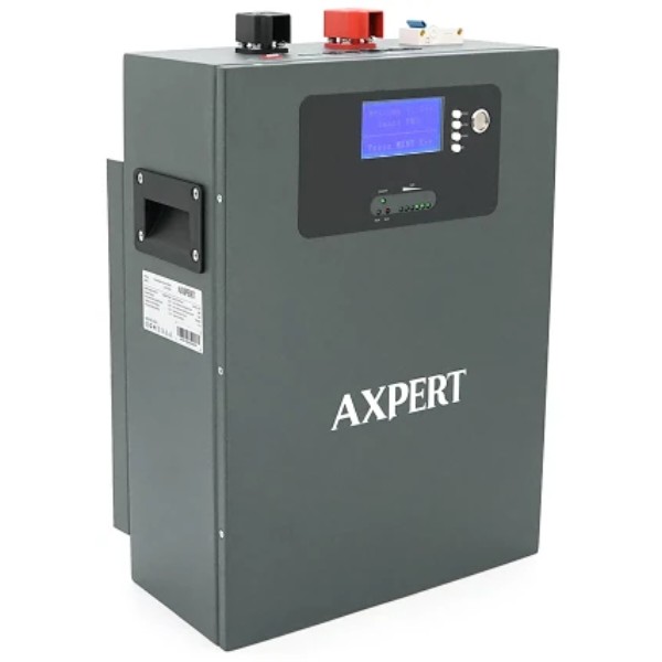 Фото - Батарея для сонячного інвертора AXPERT LiFePO4 25.6V 100Ah 2,56kWh BMS100A CAN2.0/RS232/RS485 (27008)